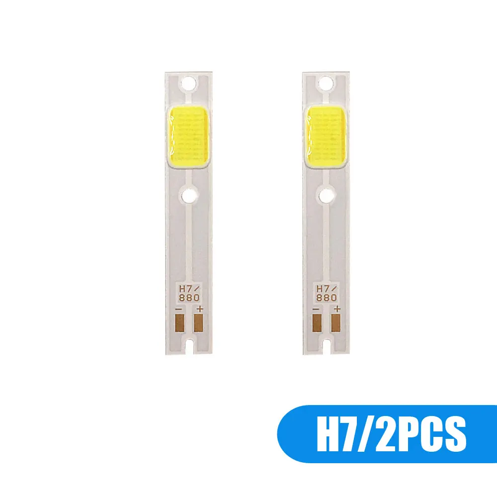 

2 шт. чипы COB для светодиодных автомобильных фар C6 H1 H7 HB3 HB4 880, чип источника света для автомобильных фар 6000K, аксессуары для автомобильных фар