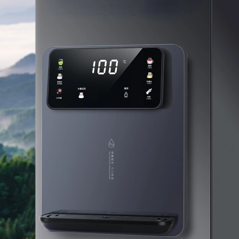 Быстронагревающийся настенный диспенсер для воды с цветным экраном и