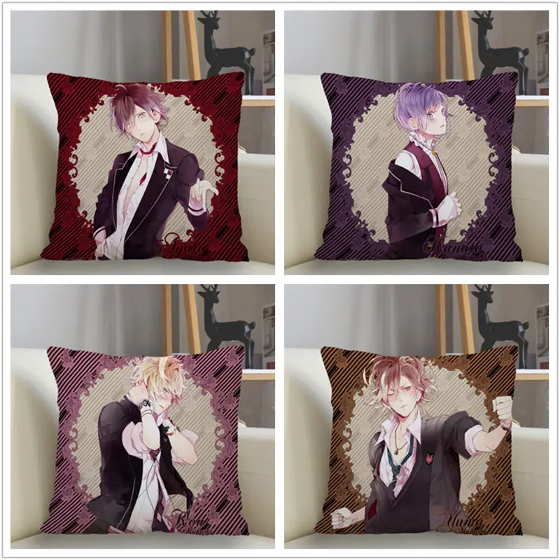 

Musife New Custom DIABOLIK LOVERS Pillowcase Sofa Decorative Cushion Cover Pillowcase Home Decor Drop Shipping Wholesale