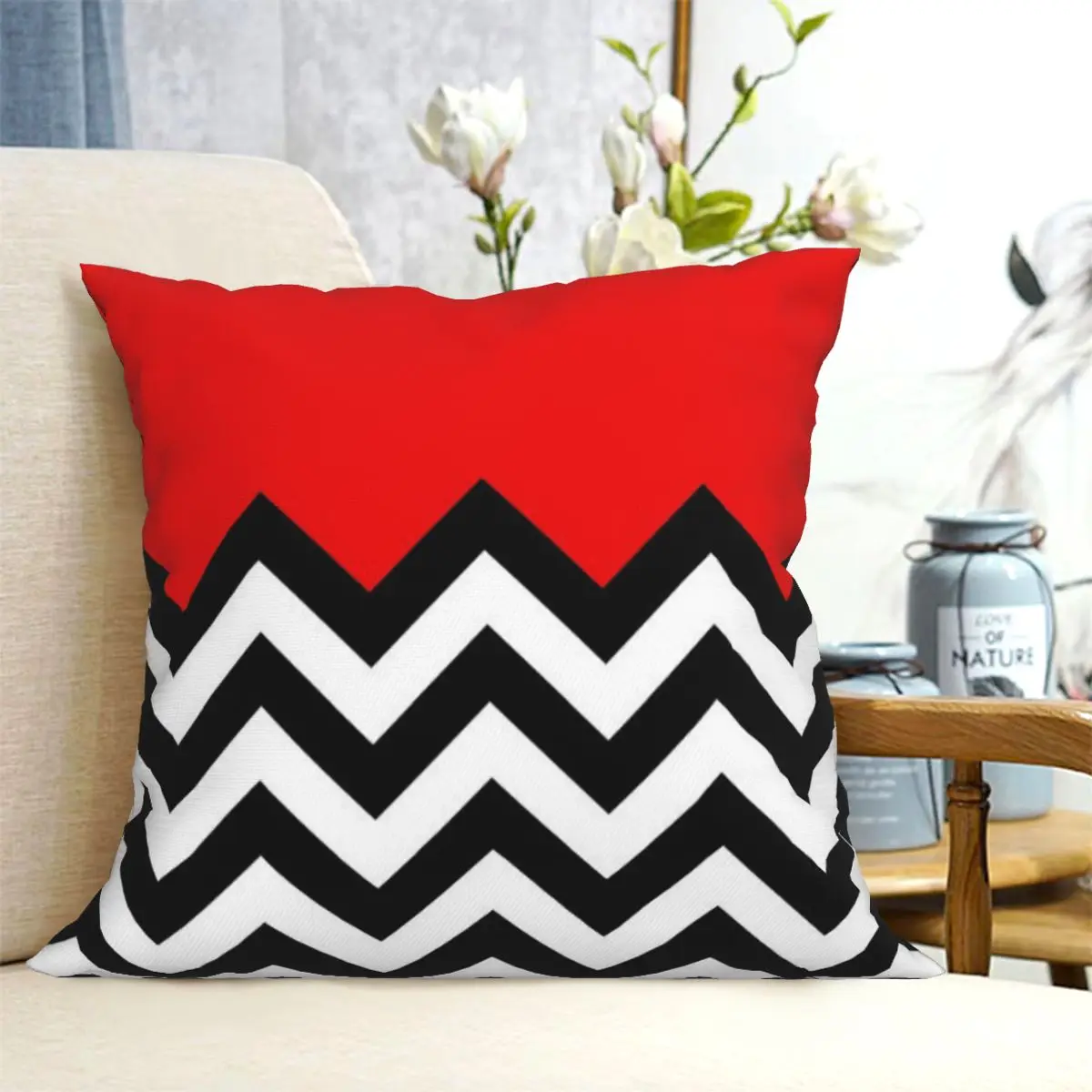 

Twin Peaks - Black Lodge Throw Pillow Covers Decorative Sofa Cushions Sofa Covers Household Goods