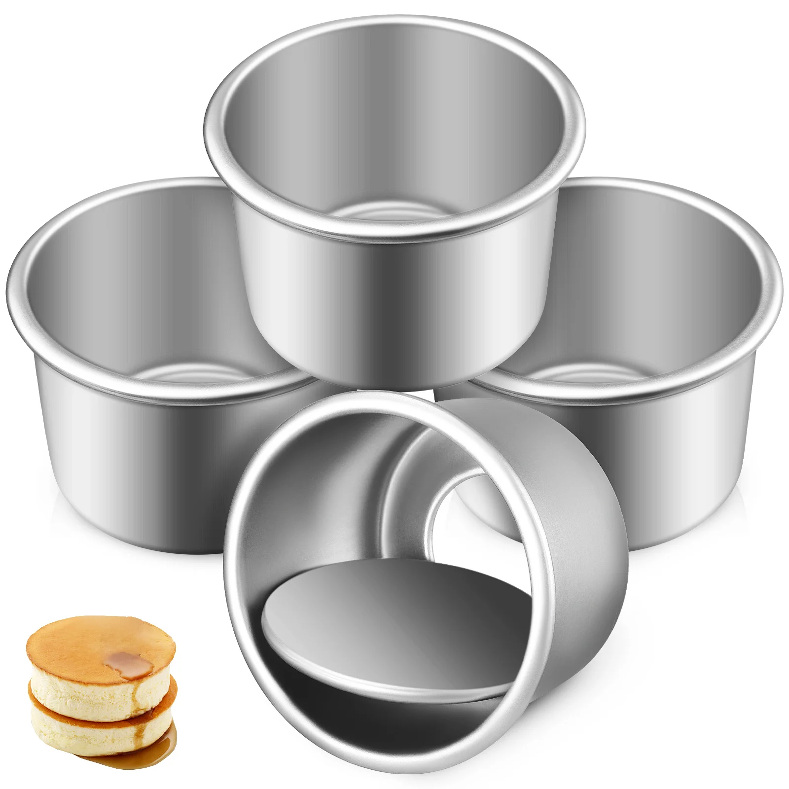 

Cake Baking Pans Pan Round Aluminum Molds Mould Tins Cheesecake Mini Cupcake Tray Muffin Nonstick Bakery Jelly Layer Mold