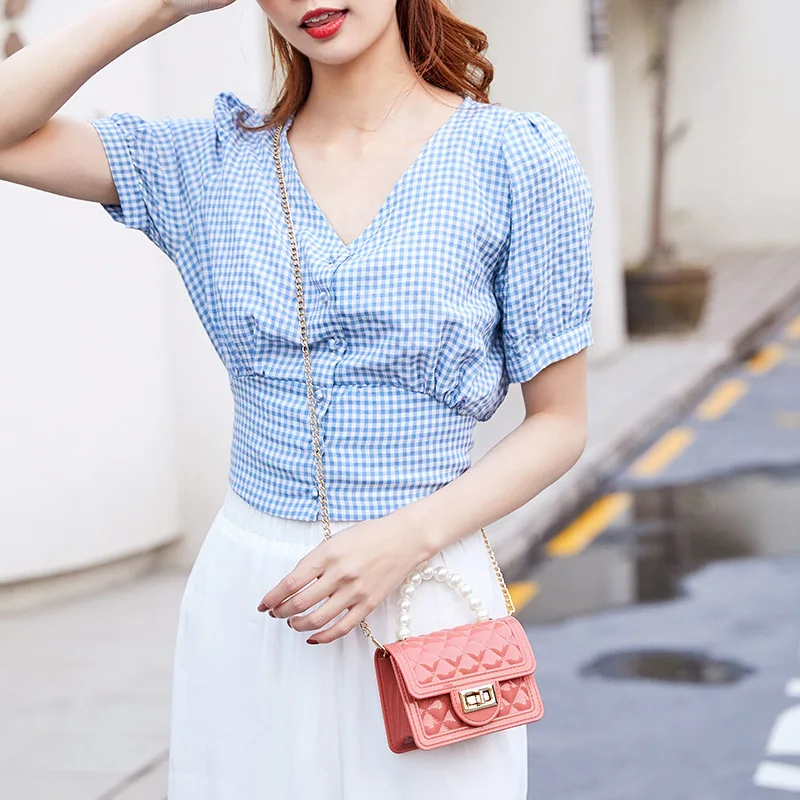 Маленькая сумка-мессенджер для женщин трендовая дамская сумочка на плечо модный