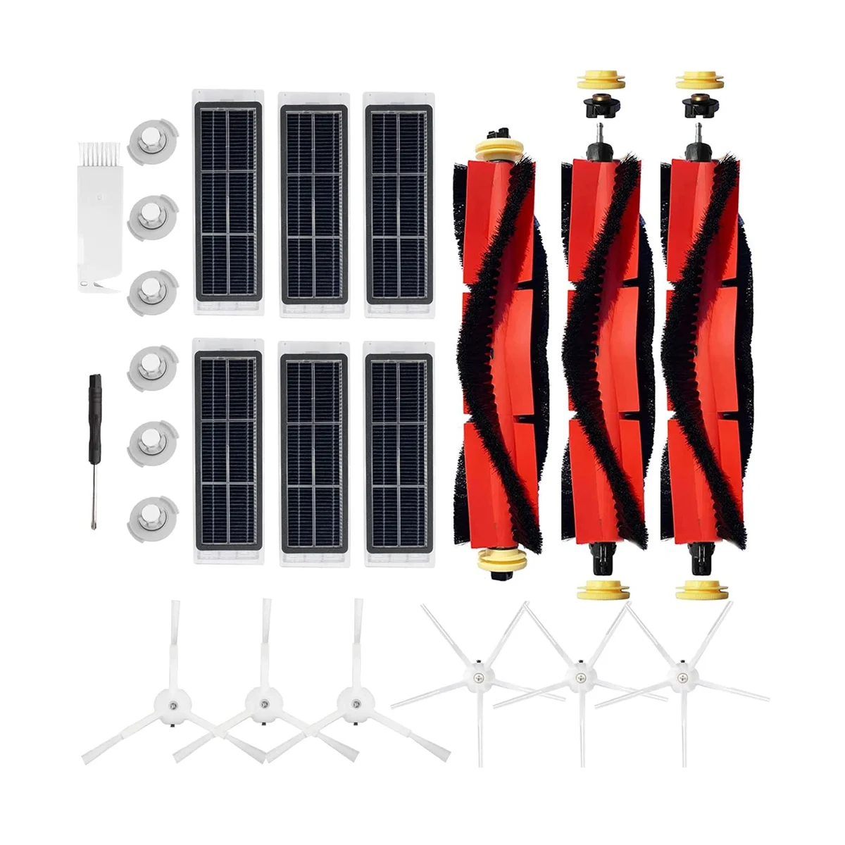 

Main Brush Side Brush HEPA Filter Compatible for S5 S5 MAX S6 S50 Vacuum Cleaner Accessories