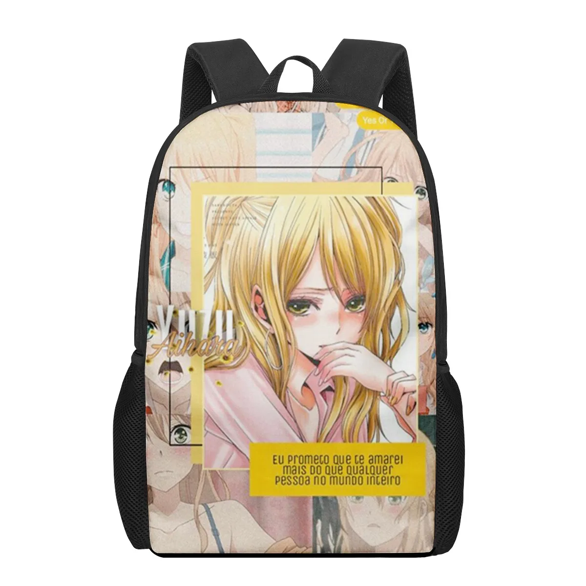 Anime lesbian Citrus 3D Print School Bags for Boys Girls Primary Students Backpacks Kids Book Bag Satchel Back Pack