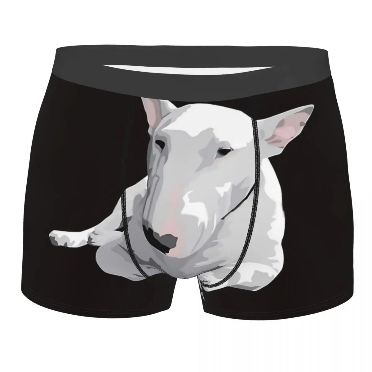 

Dog English Bull Terrier Underpants Homme Panties Male Underwear Print Shorts Boxer Briefs