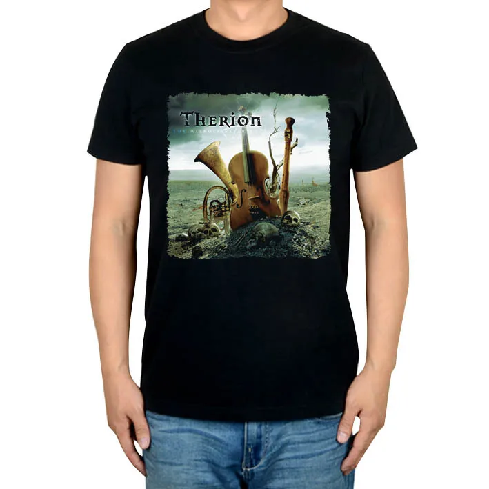 

Крутая летняя стильная шведская рубашка Therion рок-группы для мужчин и женщин в стиле панк Death тяжелый черный металл ММА фитнес музыкальный инструмент