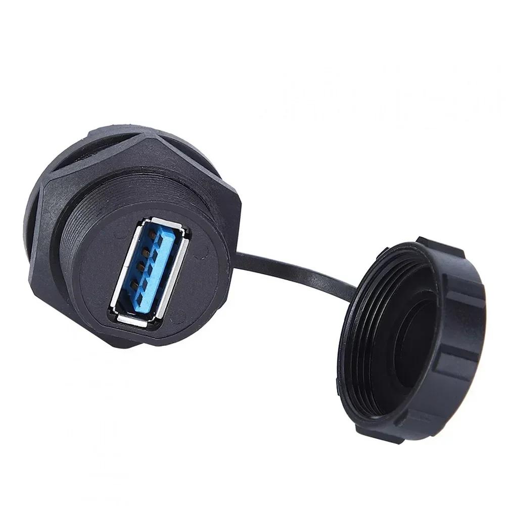 

USB-розетка, адаптер для крепления на панели, водонепроницаемый разъем USB 3.0, розетка для крепления на панели, пылезащитный колпачок