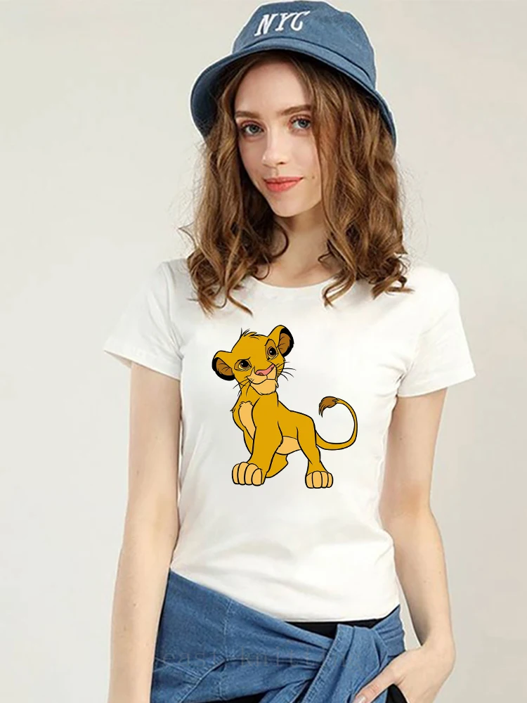 

The Lion King Simba Print T Shirt Women Disney Classic Summer Street Casual Tops Young Fashion Hakuna Matata Ropa Tumblr Mujer