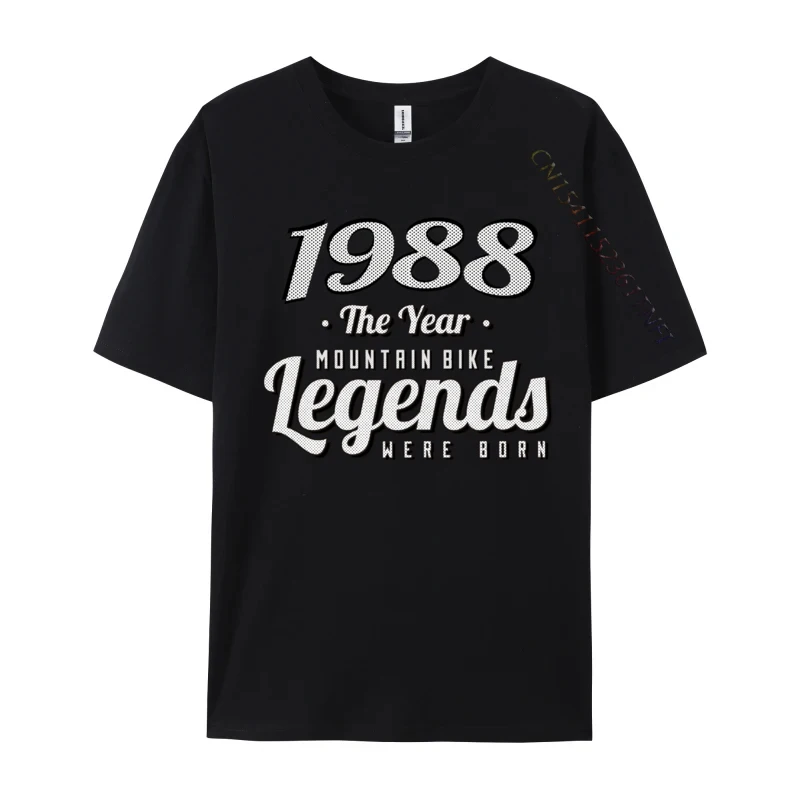 Mtb-Bicycles Vintage 1988 Birthday Printed On Tops T Shirt For Men Shirts Custom Cheap