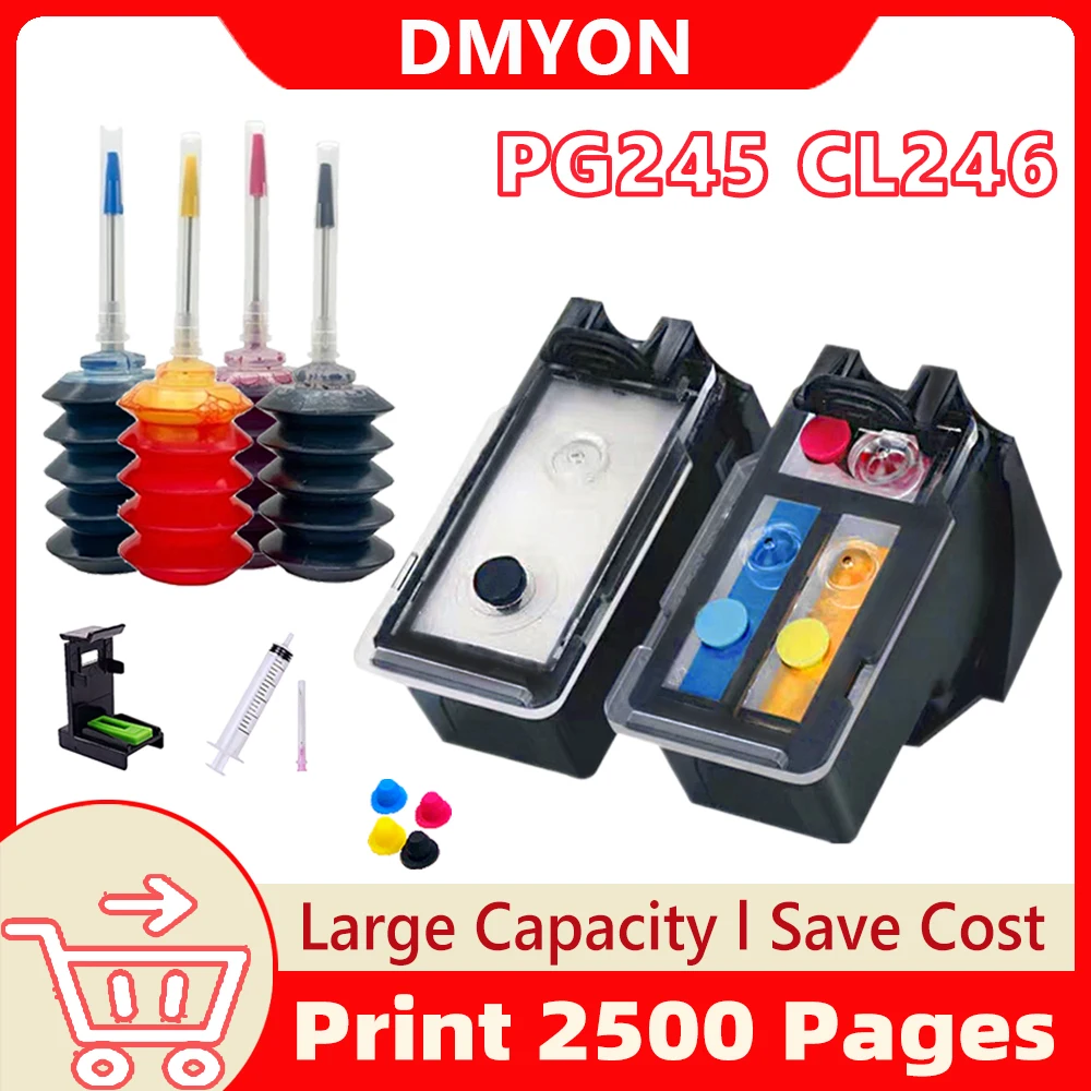 

PG245 CL246 Replacement for Canon Pixma MG2924 MX492 MG2520 TS302 TS3120 TS3122 2420 2555 Printer Ink Cartridge pg245 cl246