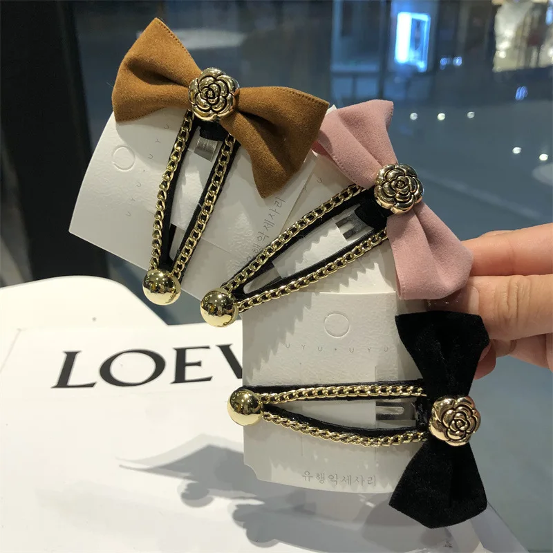 

New headwear butterfly headwear flower duckbill clip metal women's jewelry