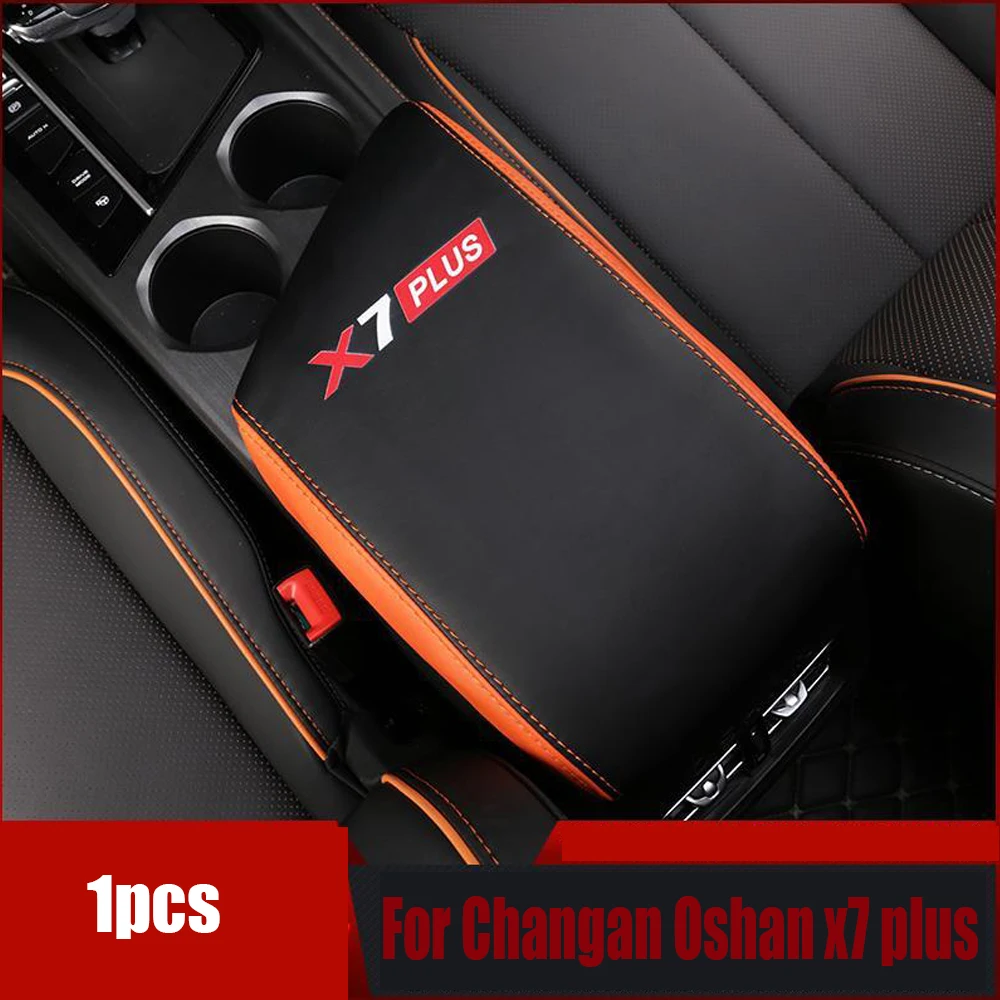 Фото Для Changan Oshan x7 plus 2022 2023, подлокотник с центральным управлением автомобиля, антигрязная накладка, наклейка, кожаный чехол, авто модифицированный №1