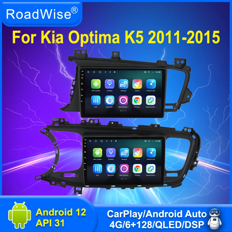 

Roadwise 2 din Car Radio Multimedia For Kia Optima K5 2011 2012 2013 2014 2015 Android Carplay 4G Wifi GPS DVD 2din BT Autoradio