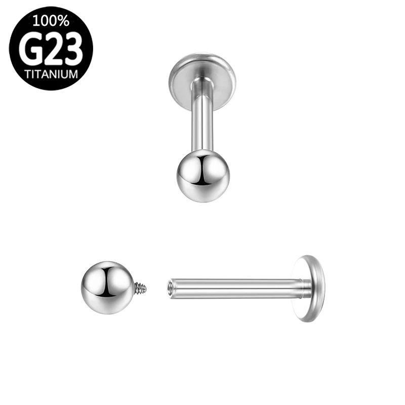 

G23 Titanium Industrial Septum Piercing Hinge Section for Women Wholesale Lip Studs Cartilage Spiral Jewelry Daith Helix Clicker