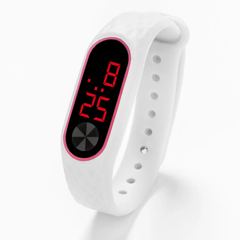 

Children Students Girl Watches Simple Silica Gel Sports Watch Led Digital Display Bracelet Watch Waterproof Electronic Watch