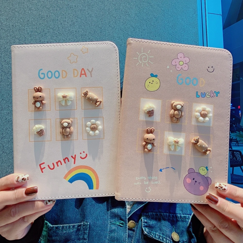 

iPad Case for iPad Air 9.7 Case iPad 7 8 9 Pro 10.5 11 2020 2021 iPad Mini 1 2 3 4 5 6 Cartoon Cute Tablet Cover with Auto Wake