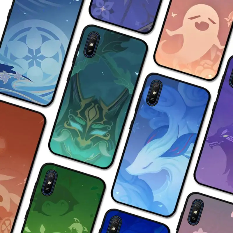 

Genshin Impact Logo Phone Case For Redmi 5 6 7 8 9 10 plus pro 6 7 8 9 A GO K20 K30 K40 pro plus F3 Fundas
