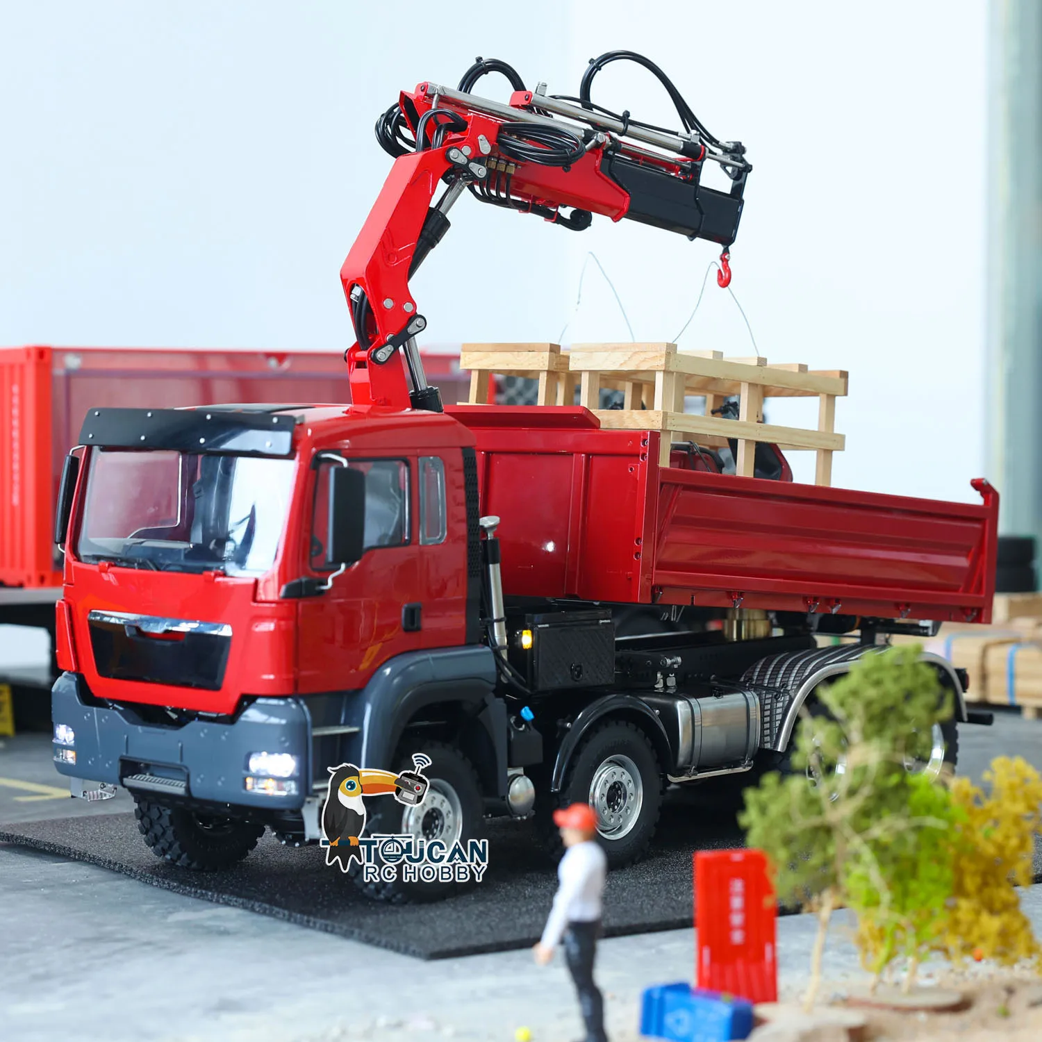 8X8 LESU 1/14 RC Hydrauliczny samochód zrzutowy 2-biegowy model RTR PL18EV Zdalnie sterowany wywrotka Wywrotka Światła ciężarówki Zabawka