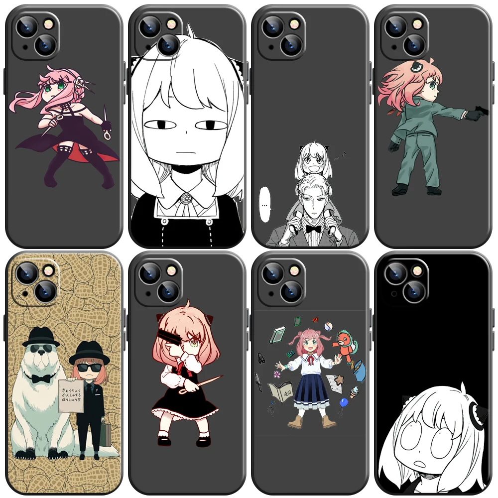 

Japan Anime NSPY×FAMILY Phone Case For iPhone 11 13 12 Pro Max 12 13 Mini X XS XR MAX SE 6 7 8 Plus Funda Carcasa Back Coque