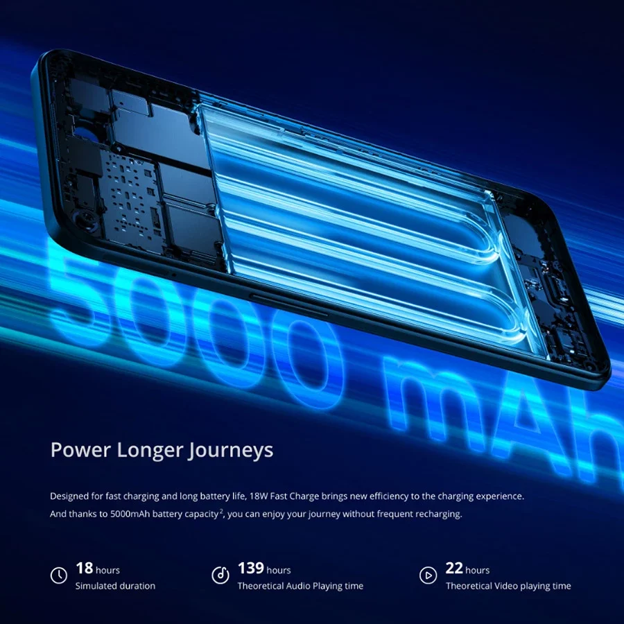 Cena Globalna Wersja Realme 9 5G Smartphone Snapdragon 695 5G Ośmiordzeniowy Procesor 6.6 ''120Hz Wyświetlacz 50MP Potrójne Kamery 5000mAh Bateria