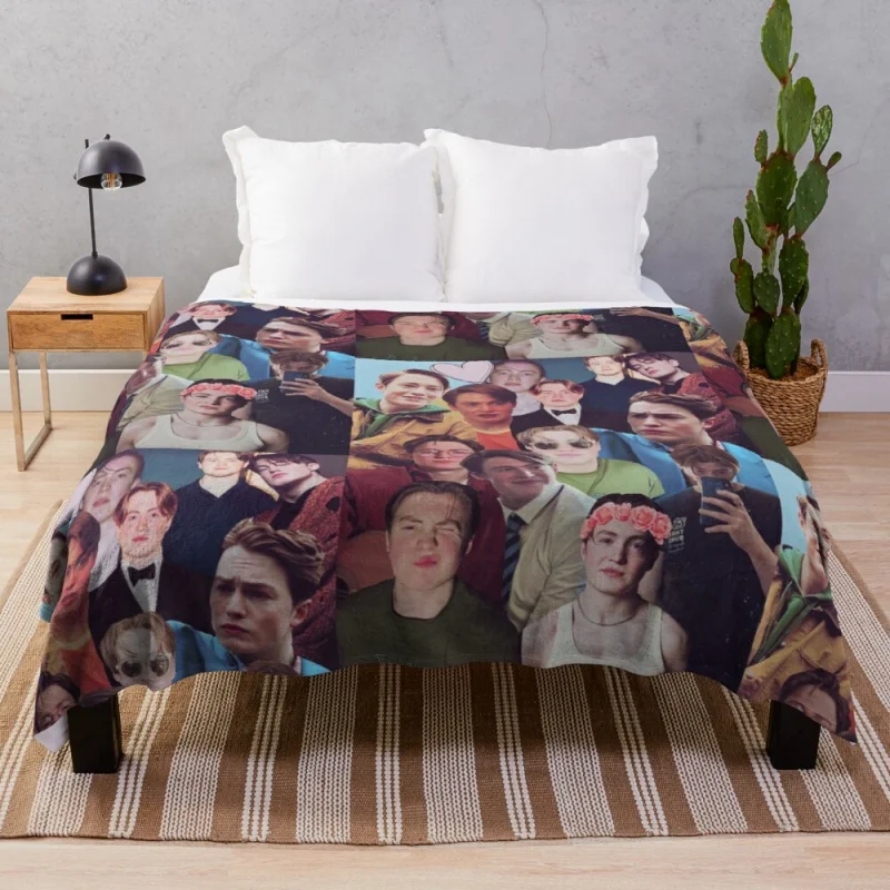 

Heartstopper Nick Nelson/Kit Connor Photo Collage Throw Blanket