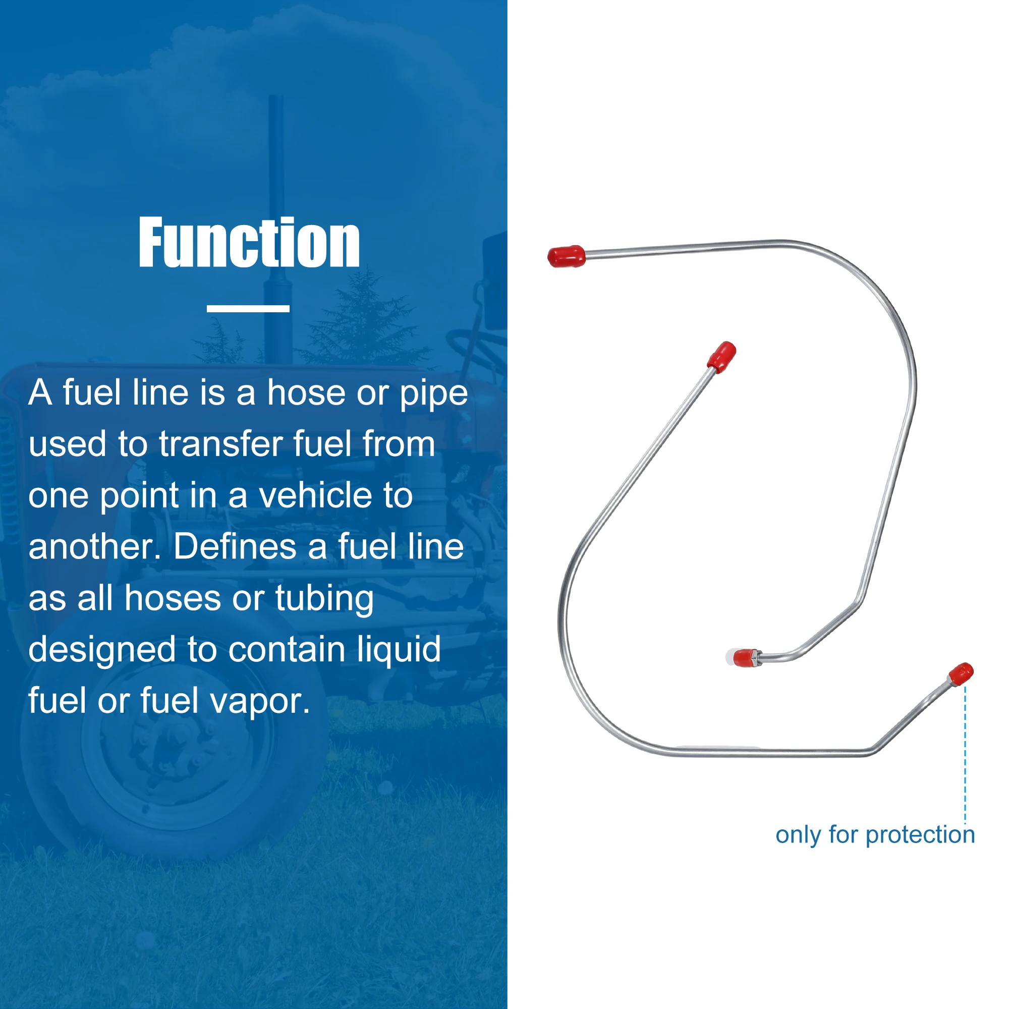 X Autohaux 2 шт. Замена топливной линии автомобиля для Ford трактора 2N 8N 9N