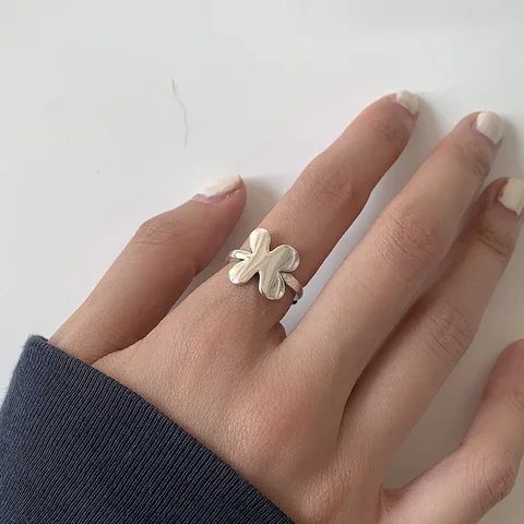 Серебряные кольца-бабочки QMCOCO  для женщин