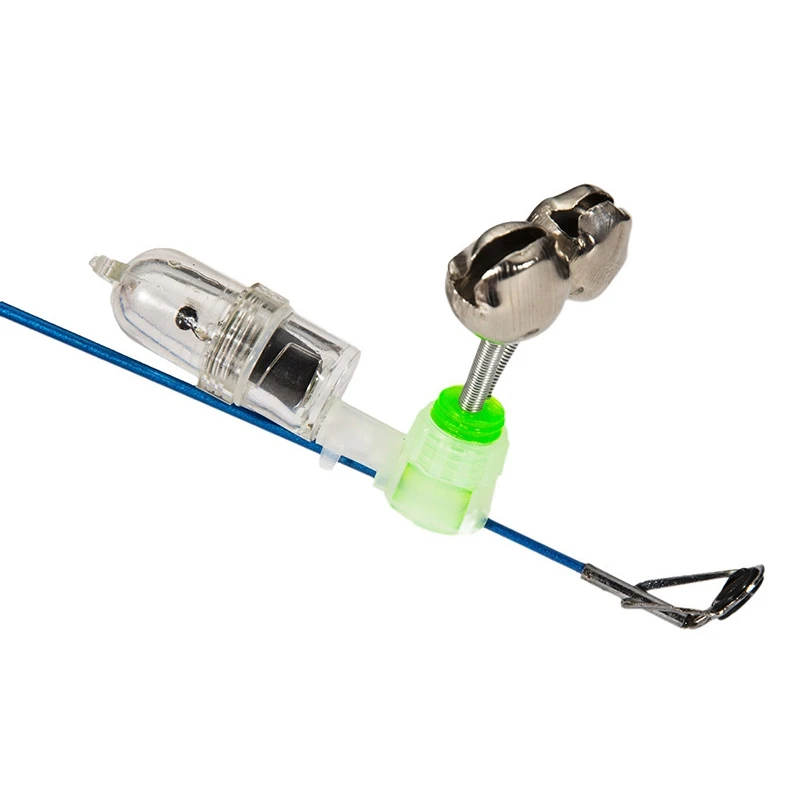 Светодиодная ночная рыболовная удочка с звуковым сигналом на приманку 10 штук с индикатором звонка Рыболовные портативные аксессуары