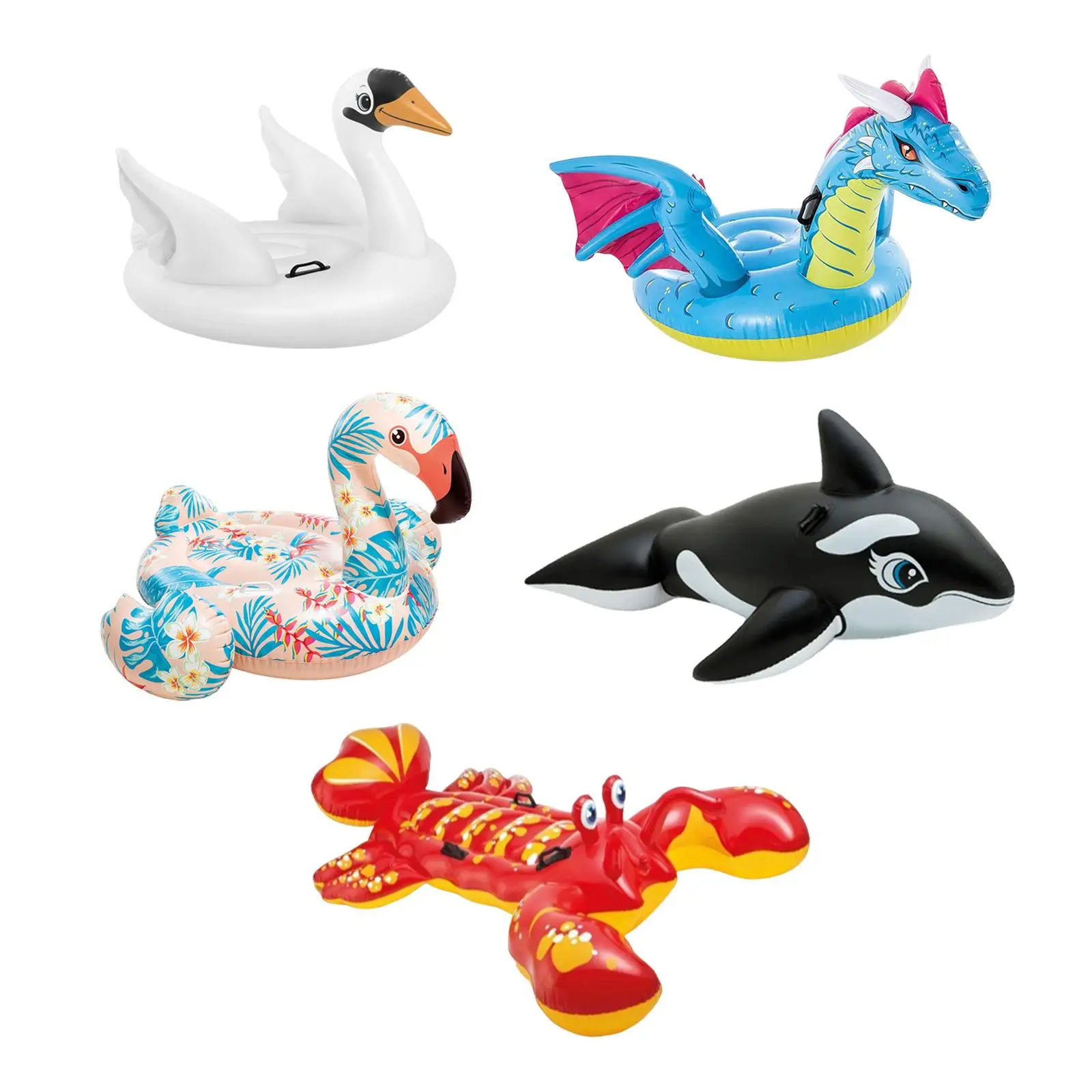 

Inflatable Pool Float Tube Ride on Inflatable Floating Water Toy Inflatable Beach Float for Water Sports Vacation Party