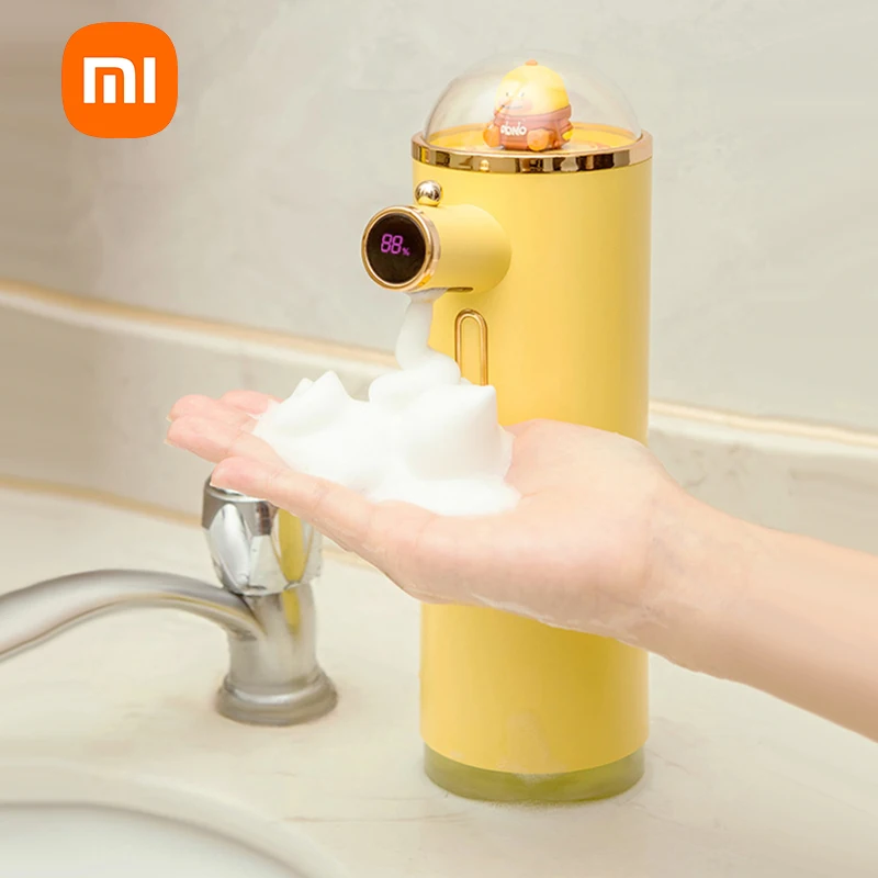 

Xiaomi Cartoon Dispenser Soap Automatic Induction Hand Sanitizer Foam Machine Charging Press Free Dispenser Smart Bathroom Item