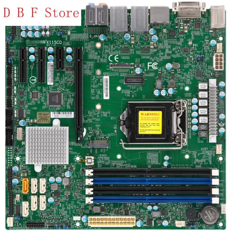 

X11SCQ Industrial Package motherboard for Supermicro Single server 8th/9th Generation i9 i7 i5 i3 LGA-1151 Q370 uATX PCI-E 3.0 M