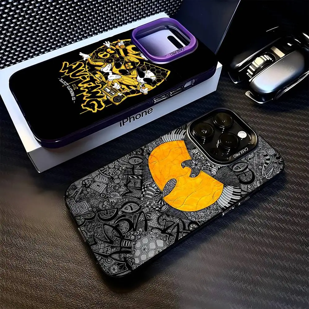 Фото Чехол для телефона WU-T-TANG CLAN для iPhone 16 15 14 13 12 11 17 Pro Max Plus, цвет серебристый №1