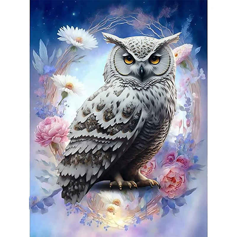 

5D Diamond Painting Owl Mosaic Animal Rose Embroidery Full Square Drill Cross Stitch Kits Picture Of Rhinestones Home Decoration