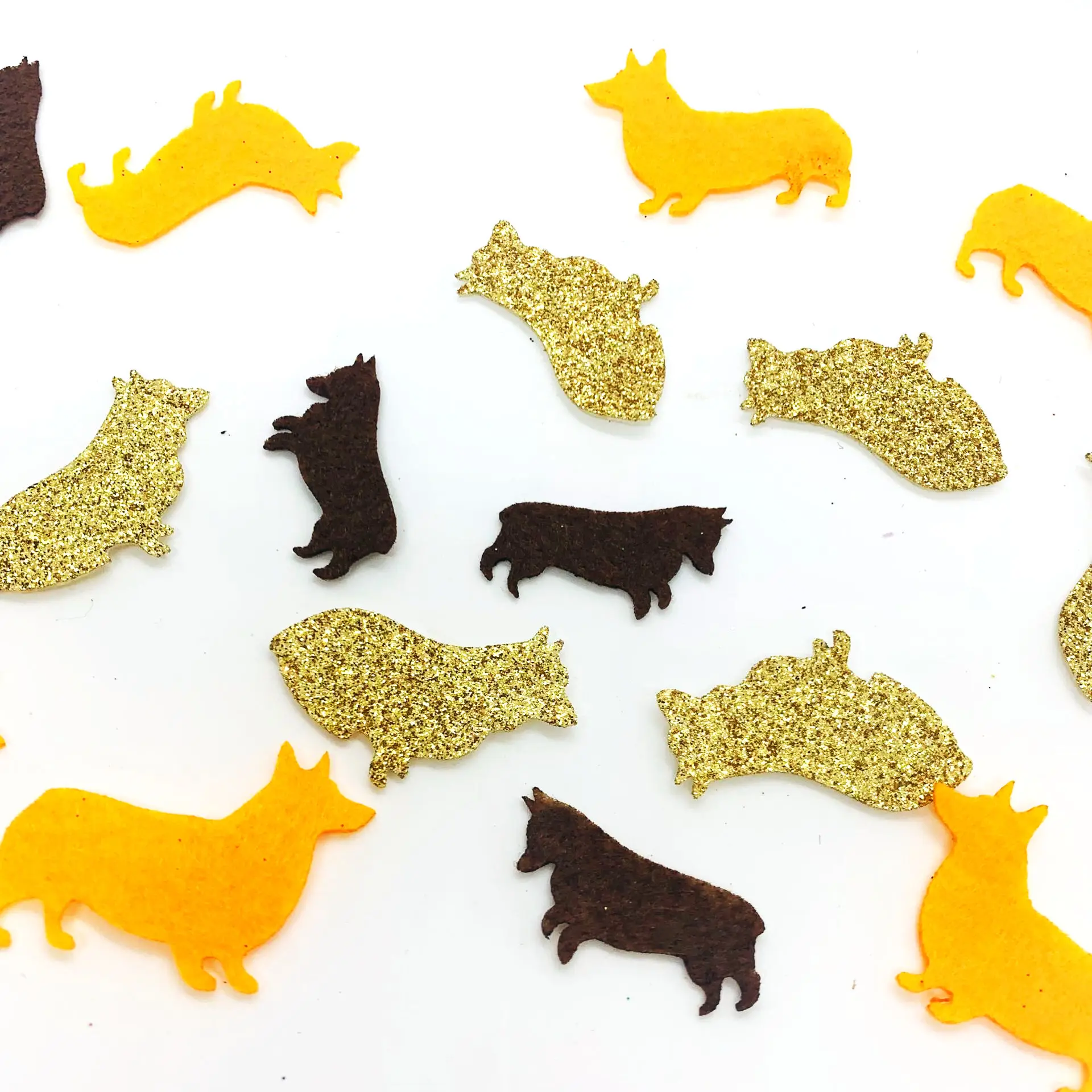 С животными день рождения корги конфетти украшение для дома блестящие товары