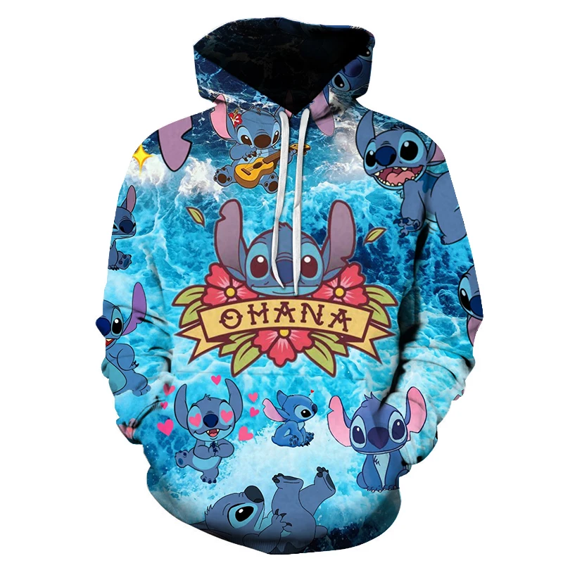 

Disney Lilo Stitch Hoodie Sweatshirts Men Women Fashion Casual Cool Pullover Boys Girls Harajuku Streetwear Hoodies