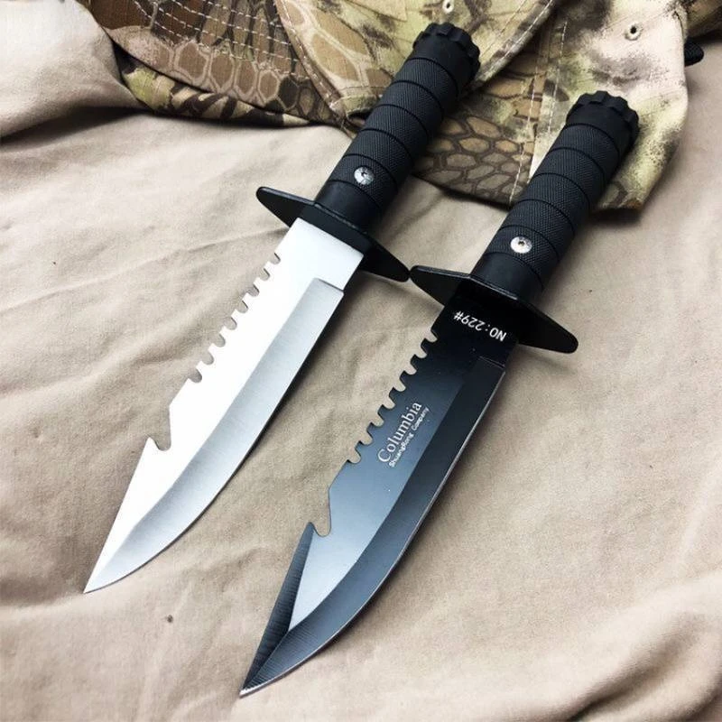 

1Pc Straight Knife Outdoor Camping Hunting Self-Defense Survival Fish Knives High Hardness Military EDC Tool Sharpen Mini Pocket