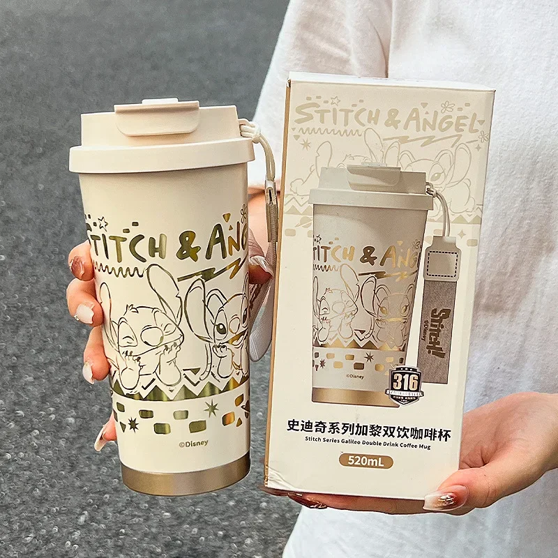 520 мл Дисней Микки Минни термос бутылка мультфильм из нержавеющей стали дорожная герметичная вакуумная чашка чай кофе кружка изолированные чашки