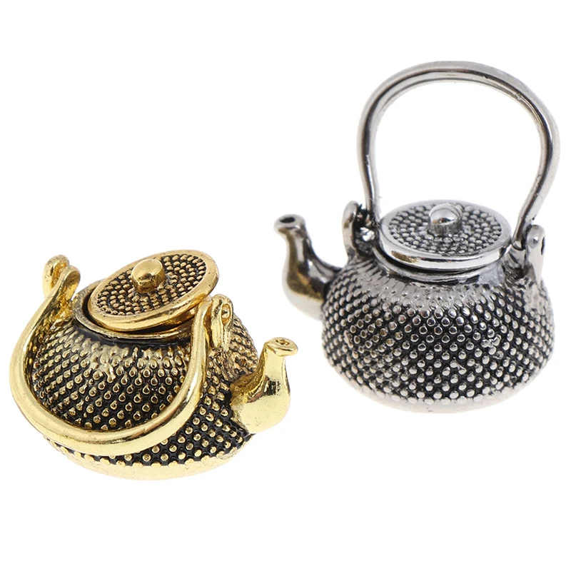 1: 12 миниатюрная мебель для кукольного дома столовая посуда 6 шт. металлический