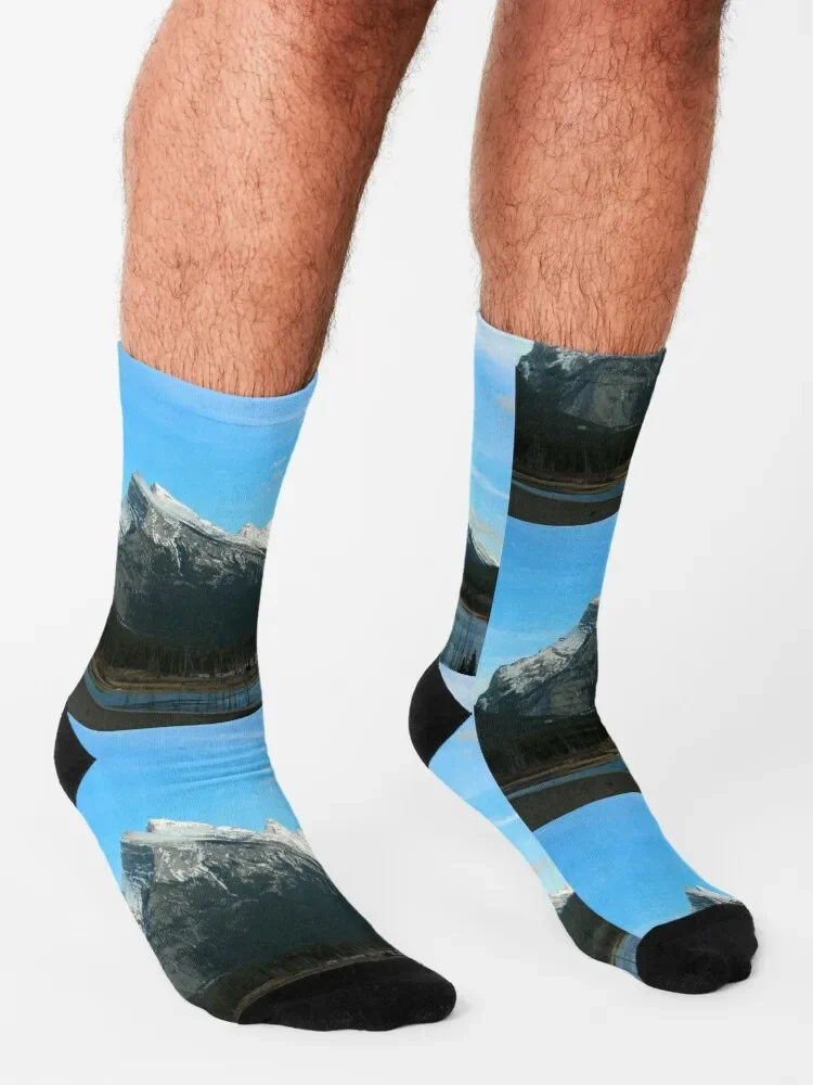 Mt. Rundle in its Glory носки чулки обувь мужские роскошный бренд женские