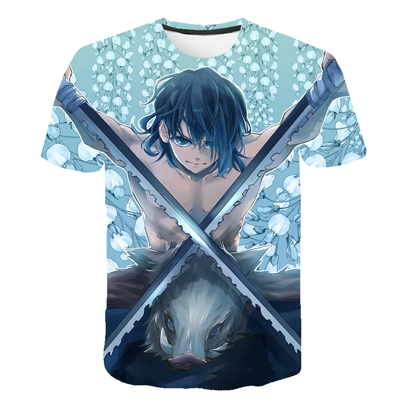 

New Japanese Anime Kimetsu No Yaiba Demon Slayer T Shirt Graphic 3D print Tops Tees Tshirt Streetwear Punk T-shirt Men clothes