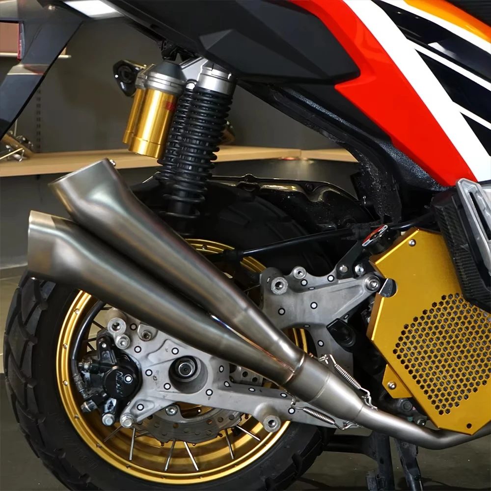 Новинка для выхлопной горелки из нержавеющей стали ADV 160 Gemini, полированная для полного выхлопа, дополнительная, глубокая, мощная выхлопная заметка (art.: 3920d47751bc3) - 3920d47751bc3