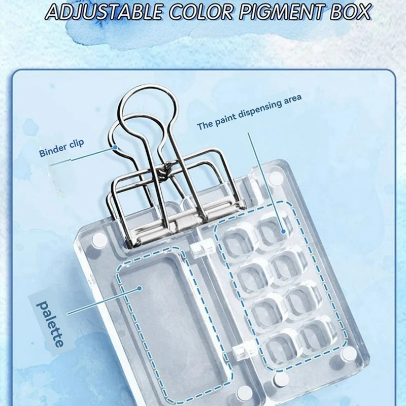 Портативная палитра дорожная красок мини-акварельный альбом для рисования с