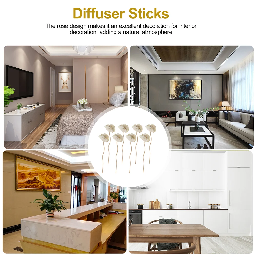 9 шт. бытовой диффузор из ротанга для ароматерапии палочки лаванды трости