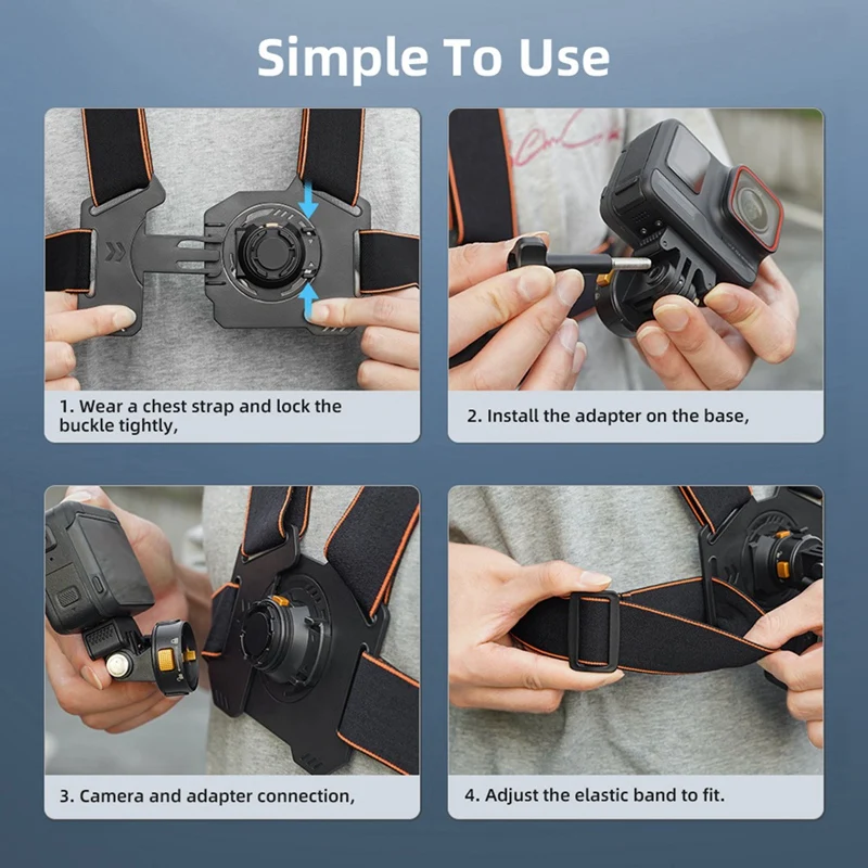 Крепление нагрудного ремня для Gopro Hero 12 11 9 8 7 держатель жгута экшн-камеры ACTION 4