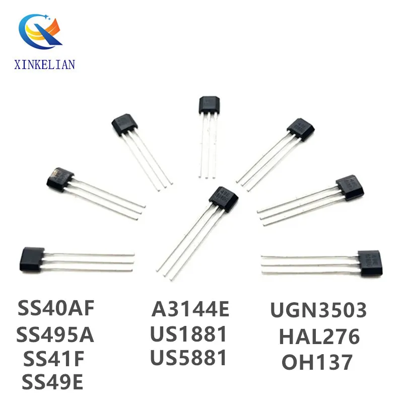 10 точек продаж SS40AF SS41F SS495A SS49E OH41F SS495A1 Датчик Холла SS40 SS41 SS495 SS49 A3144E U18 US1881 AH3503 OH137 US5881 HAL276