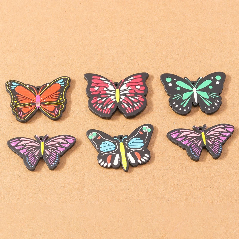 

10pcs Resin Butterfly Charms for Jewelry Making Accessories Pendants Bracelet Animal Charms Diy Craft Supplies