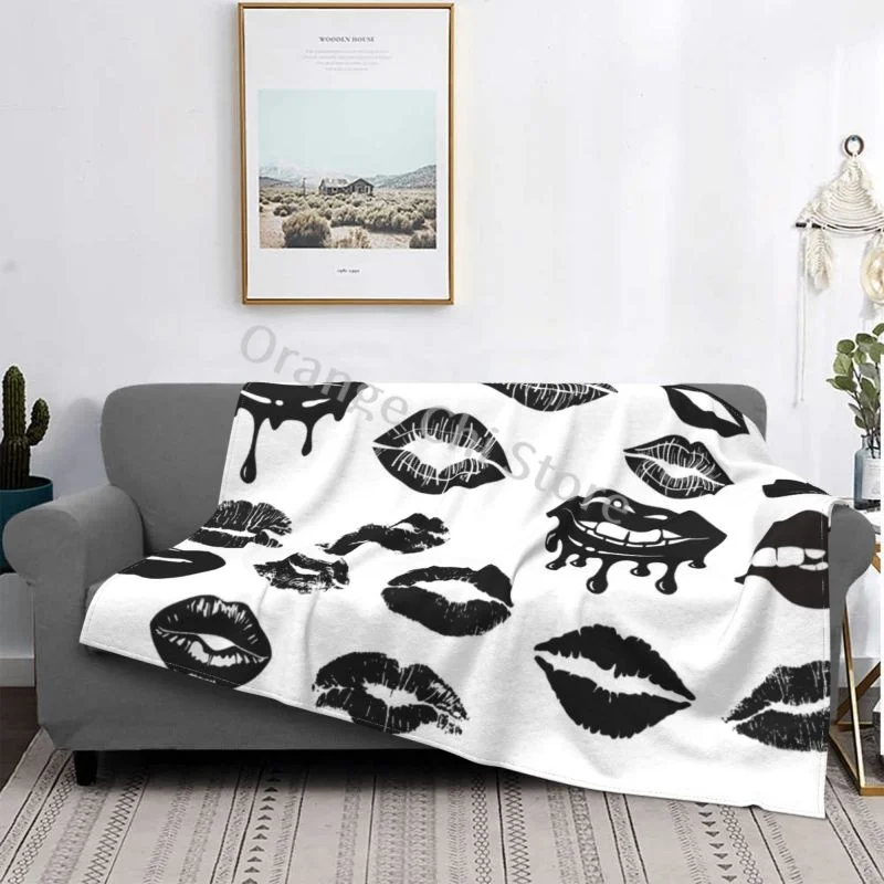 

Kiss Blanket warm and comfortable flannel wool blanket for sofa bed cover quilt travel custom