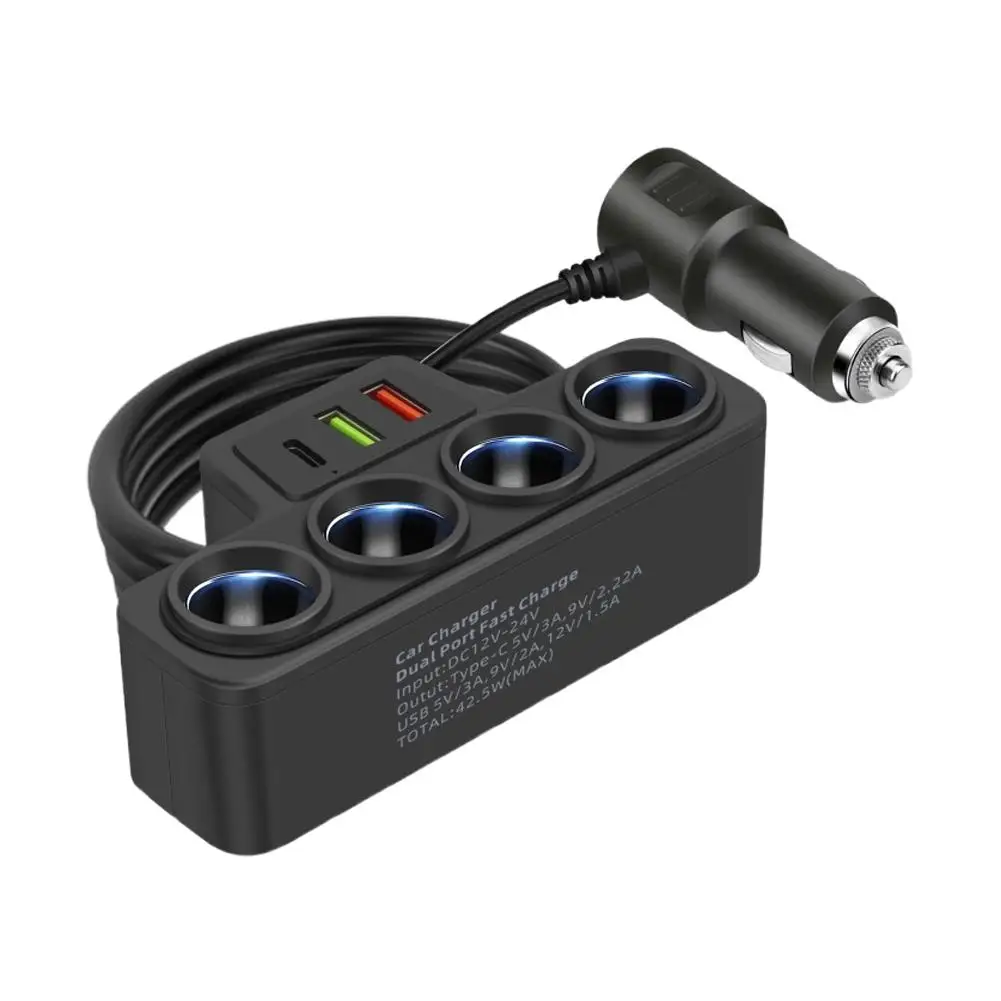 12-24 в 4 1 двойная USB розетка быстрое зарядное устройство универсальное для