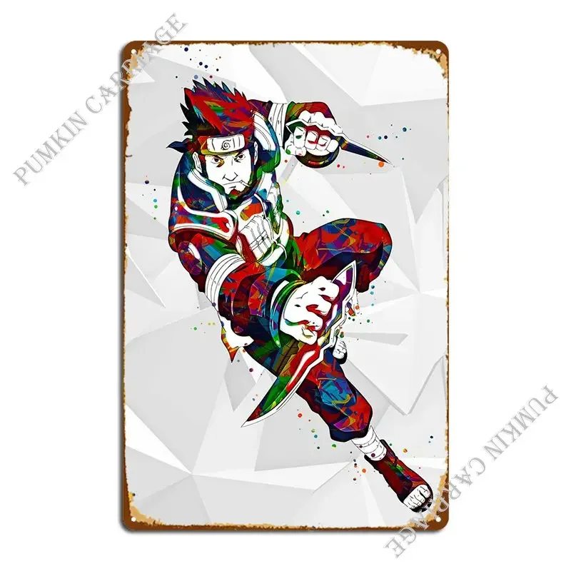 Металлический знак Сарутоби Асума персонализированный классический жестяной