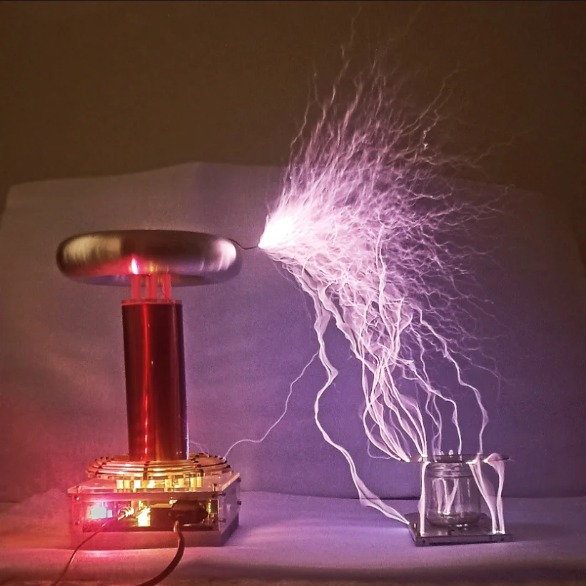 

Music Tesla coil artificial lightning DRSSTC arc 30cm~40cm